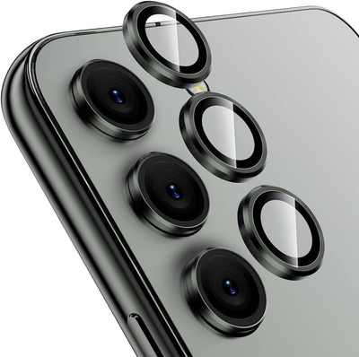 A3sprime Camera Lens Protector for SAMSUNG Galaxy S23 FE 5G, Galaxy S23 5G, S23 Plus 5G, Galaxy S24 5G, |Full Coverage 9H Surface Hardness Tempered Glass with Metal Ring Guard Camera Protector|(Pack of 3)