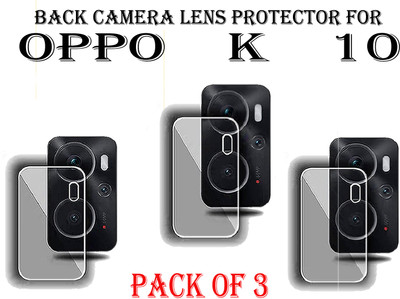 EJZATI Back Camera Lens Glass Protector for OPPO K10(Pack of: 3)