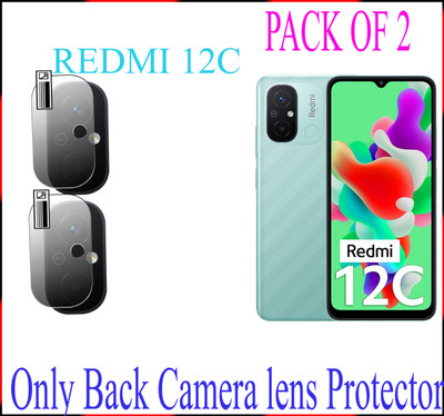daffin Back Camera Lens Glass Protector for Redmi 12C(Pack of: 2)