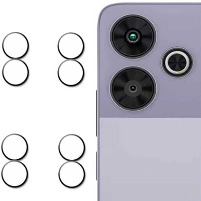 DB Back Camera Lens Glass Protector for POCO M6 PLUS 5G CAMERA LENS (P-4)(Pack of: 4)