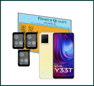 Hideous Back Camera Lens Glass Protector for Vivo Y33T(Pack of: 3)
