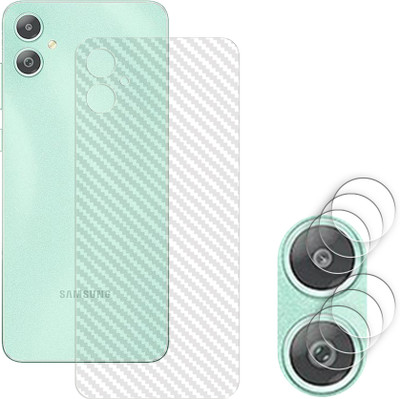 ARBAN Screen Guard for Samsung Galaxy M05 4G Camera Lens Glass Protector | Anti-Scratch | Edge to Edge Full Coverage | 9H Hardness (BACK CARBON FIBER SKIN + CAMERA LENS PROTECTOR)(Pack of 3)