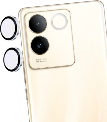 SCRENZO Back Camera Lens Ring Guard Protector for Vivo T2 Pro Silver Camera Ring For Vivo T2 Pro, Easy Installation, Case-Friendly(Pack of: 1)