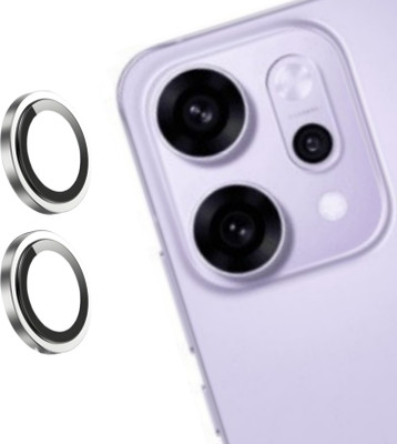 MOBCART Back Camera Lens Glass Protector, Camera Lens Ring Guard Protector for Oppo Reno 14 5G – 9H Tempered, Scratch-Resistant, Camera Lens Protector (Silver)(Pack of: 1)
