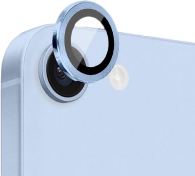 MOBCART Back Camera Lens Ring Guard Protector, Camera Lens Glass Protector for iPhone 16e – 9H Tempered, Scratch-Resistant, Blue Ring Camera Lens Protector(Pack of: 1)