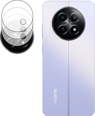 ejzatex Back Camera Lens Glass Protector for REALME 12X 5G, BACK CAMERA LENS PROTECTOR(Pack of: 3)