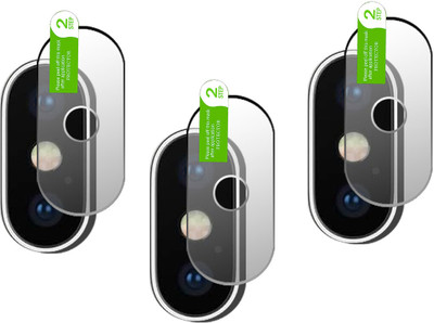HIDEOUS Back Camera Lens Glass Protector for iphone x(Pack of: 3)