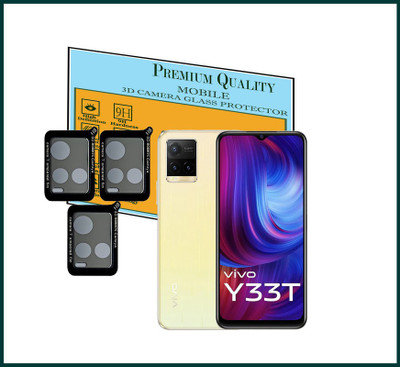 Hideous Back Camera Lens Glass Protector for Vivo Y33T(Pack of: 3)