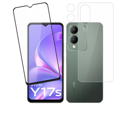 Ten To 11 Front & Back Camera Lens Glass Protector for Vivo Y17s, Front and Back Tempered Glass for Vivo Y17s(Pack of: 3)