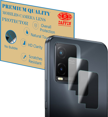 DAFFIN Back Camera Lens Glass Protector for Vivo y21t(Pack of: 2)