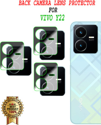 EJZATEX Back Camera Lens Glass Protector for VIVO Y22(Pack of: 3)