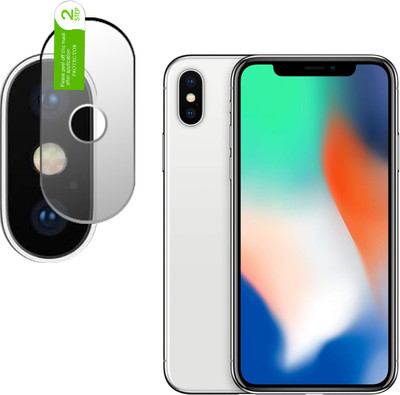 DAFFIN Back Camera Lens Glass Protector for iphone x(Pack of: 2)