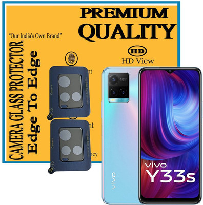 HIRDESH Back Camera Lens Glass Protector for Vivo Y33s(Pack of: 2)