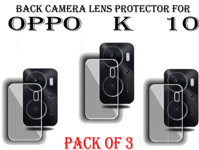 EJZATI Back Camera Lens Glass Protector for OPPO K10(Pack of: 3)