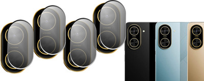 HIDEOUS Back Camera Lens Glass Protector for POCO C71(Pack of: 4)