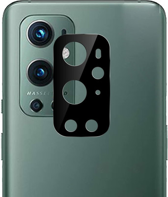 PROTE Back Camera Lens Glass Protector for Compatible with OnePlus 9 Pro Black Back Camera Lens Protector Tempered Glass(Pack of: 1)