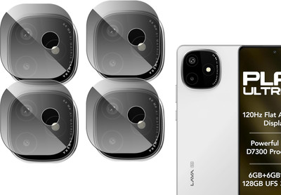 DAFFIN Back Camera Lens Glass Protector for Lava Play Ultra 5G(Pack of: 4)