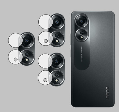 EJZATEX Back Camera Lens Glass Protector for OPPO A58, CAMERA LENS(Pack of: 3)