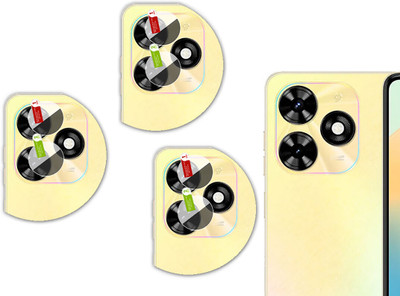 Hideous Back Camera Lens Glass Protector for Tecno Pop 8(Pack of: 3)