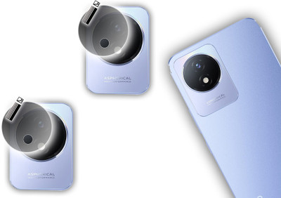 HIDEOUS Back Camera Lens Glass Protector for VIVO Y02T(Pack of: 2)
