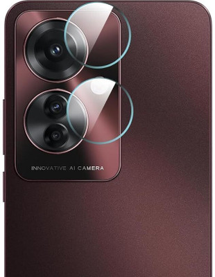 SHAKU Back Camera Lens Glass Protector for Oppo F25 Pro(Pack of: 2)