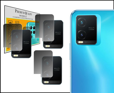 HIDEOUS Back Camera Lens Glass Protector for Vivo T1X(Pack of: 3)