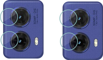 Vatsin Back Camera Lens Glass Protector for Motorola EDGE 50 Fusion(Pack of: 2)