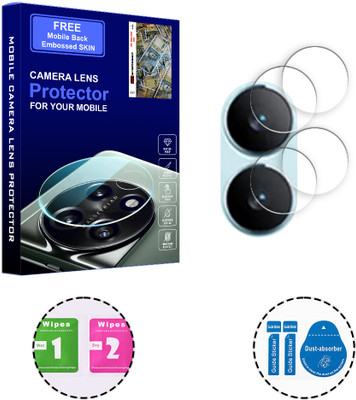 SOMTONE Back Camera Lens Glass Protector for vivo S17 5G (FREE 1 MOBILE EMBOSSED SKIN) CAMERA LENS PROTECTOR(Pack of: 2)