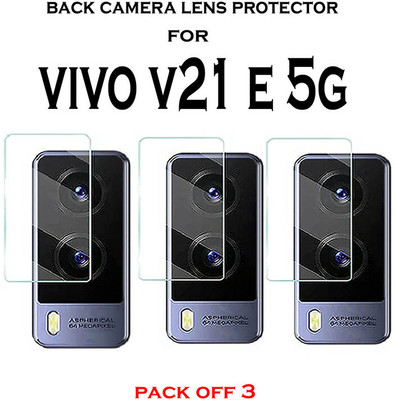 HIRDESH Back Camera Lens Glass Protector for VIVO V21E 5G(Pack of: 3)