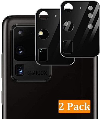 LIGHTWINGS Back Camera Lens Glass Protector for Camera Lens Protector Samsung Galaxy S20 Ultra 5G (2 Pack) (Black(Pack of: 1)