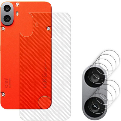 ARBAN Back Camera Lens Glass Protector for Nothing CMF Phone 1 5G (4 CAMERA LENS PROTECTOR WITH 1 BACK CARBON FIBER SKIN)(Pack of: 4)