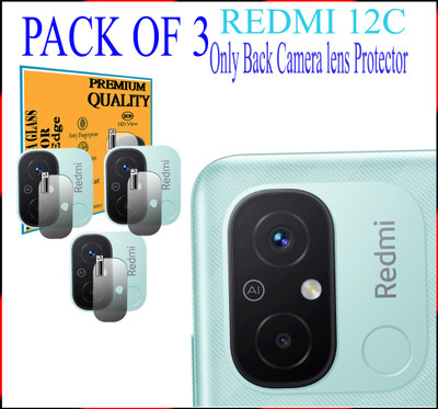 EZGER Back Camera Lens Glass Protector for Redmi 12C.(Pack of: 3)
