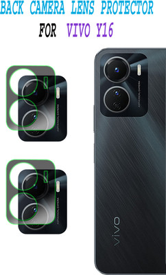 ejzatex Back Camera Lens Glass Protector for VIVO Y16(Pack of: 2)