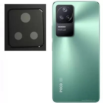 welldesign Back Camera Lens Glass Protector, Camera Lens Ring Guard Protector for Poco F4 5G(Pack of: 1)