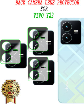 ejzatex Back Camera Lens Glass Protector for VIVO Y22(Pack of: 3)
