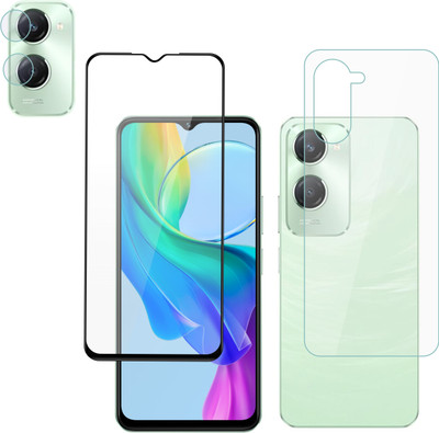 Vatsin Front & Back Camera Lens Glass Protector for iQOO Z9 Lite 5G, Front and Back Tempered Glass Combo for iQOO Z9 Lite 5G(Pack of: 3)