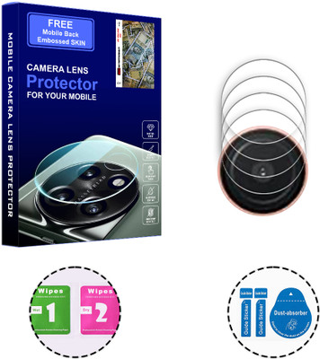 SOMTONE Back Camera Lens Glass Protector for Samsung Galaxy A03 Core 4G (FREE 1 MOBILE EMBOSSED SKIN) CAMERA LENS PROTECTOR(Pack of: 4)