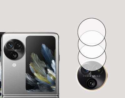 EJZATI Back Camera Lens Glass Protector for OPPO FIND N3 FLIP, BACK CAMERA LENS(Pack of: 3)
