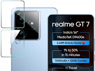 FINCH Back Camera Lens Glass Protector for Realme Gt 7, Gt7, Realme Gt 7, Gt 7 Realme(Pack of: 2)