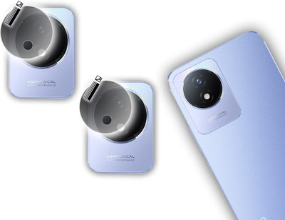 HIDEOUS Back Camera Lens Glass Protector for VIVO Y02T(Pack of: 2)