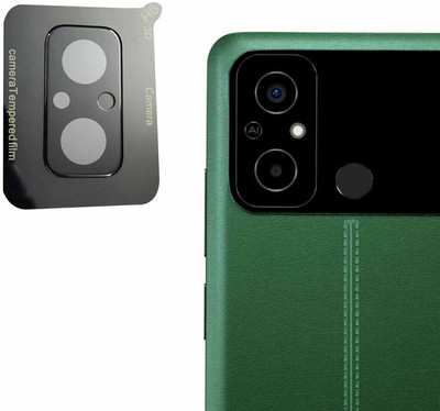 HIRDESH Back Camera Lens Glass Protector for Poco C55 CAMERA GLASS(Pack of: 1)