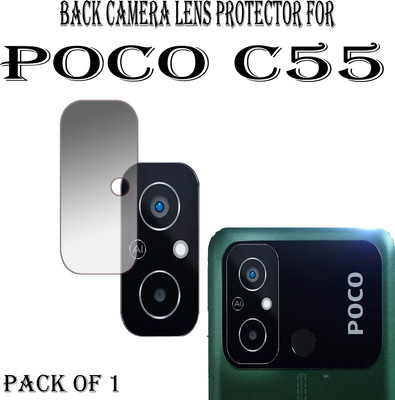 EJZATI Back Camera Lens Glass Protector for POCO C55(Pack of: 1)