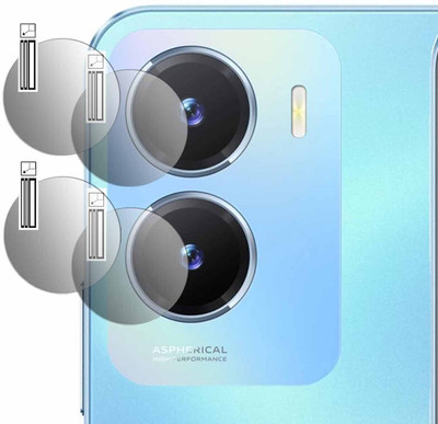HIRDESH Back Camera Lens Glass Protector for Vivo T2x 5G(Pack of: 2)