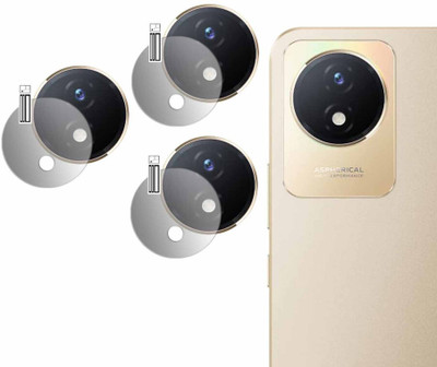 SCREENPROTECTOR Back Camera Lens Glass Protector for Vivo Y02t CAMERA(Pack of: 3)