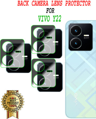 EJZATEX Back Camera Lens Glass Protector for VIVO Y22(Pack of: 3)