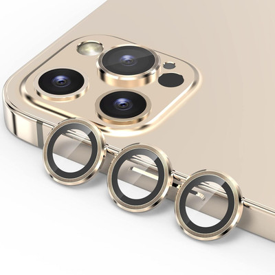 KHR Back Camera Lens Ring Guard Protector for Apple Iphone 12 Pro Max Metal Camera Ring with Glass(Pack of: 1)