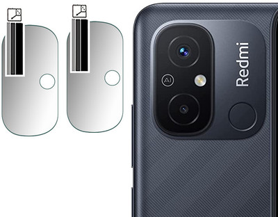 DOUMOF Back Camera Lens Glass Protector for Redmi 12C BACK CAMERA(Pack of: 2)
