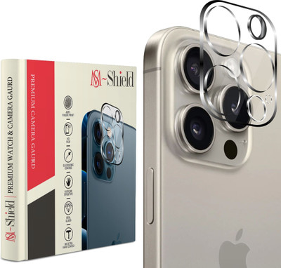 MS-Shield Back Camera Lens Glass Protector for Apple iPhone 15 Pro Max(Pack of: 1)