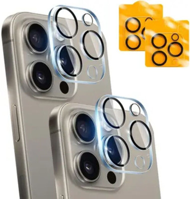 Justcellz Back Camera Lens Glass Protector for Apple Iphone 15 Pro,15 Pro Max(Pack of: 2)