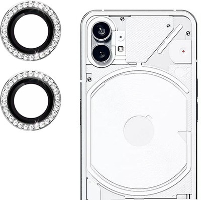 CASELIA Back Camera Lens Ring Guard Protector for Nothing Phone 2, Nothing Phone 2 Silver diamond camera Ring(Pack of: 1)
